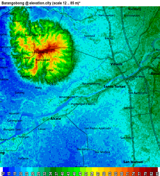 Zoom OUT 2x Barangobong, Philippines elevation map