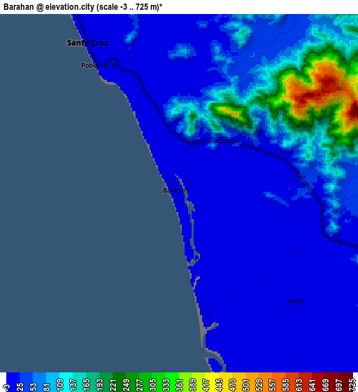 Zoom OUT 2x Barahan, Philippines elevation map