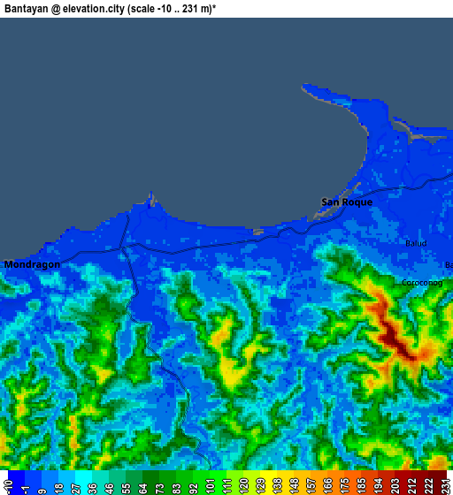 Zoom OUT 2x Bantayan, Philippines elevation map