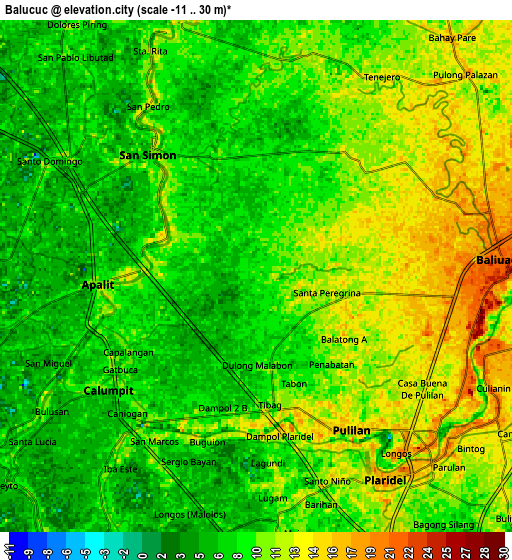 Zoom OUT 2x Balucuc, Philippines elevation map