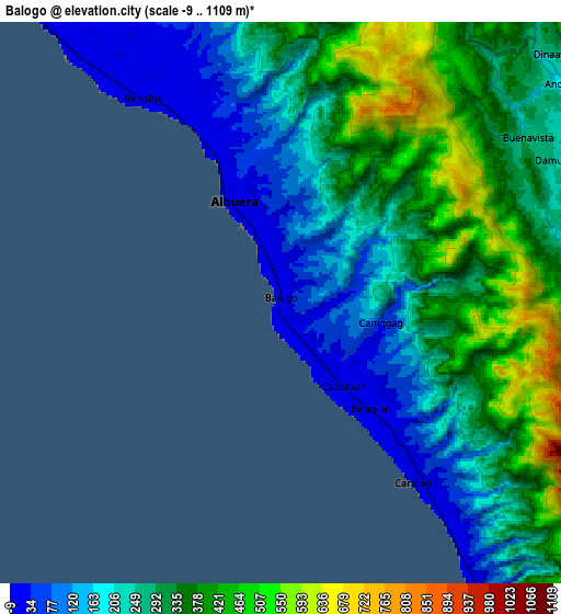 Zoom OUT 2x Balogo, Philippines elevation map