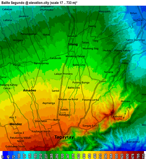 Zoom OUT 2x Balite Segundo, Philippines elevation map