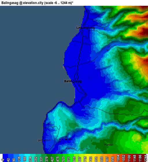 Zoom OUT 2x Balingasag, Philippines elevation map