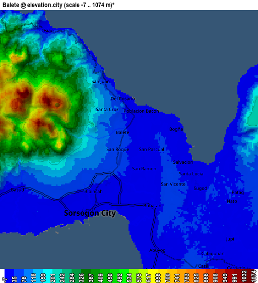 Zoom OUT 2x Balete, Philippines elevation map