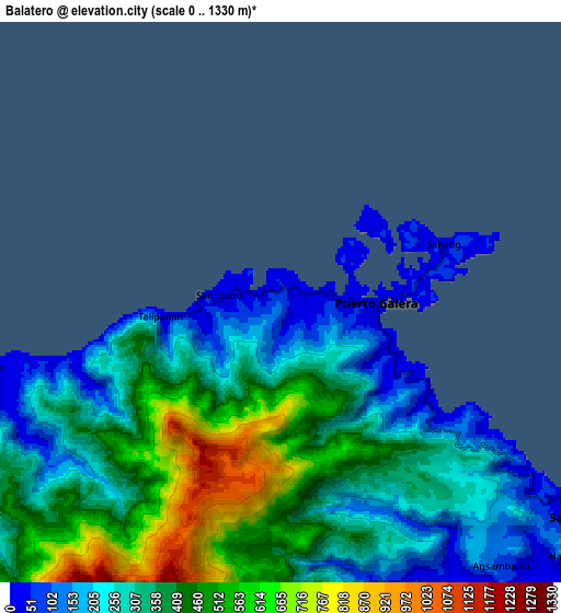 Zoom OUT 2x Balatero, Philippines elevation map