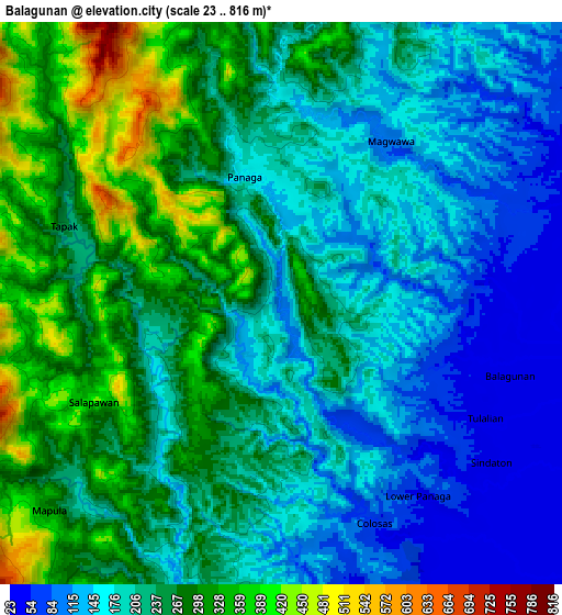 Zoom OUT 2x Balagunan, Philippines elevation map