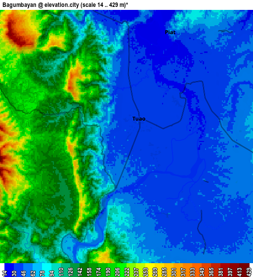 Zoom OUT 2x Bagumbayan, Philippines elevation map