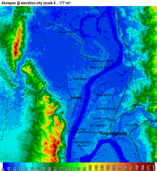 Zoom OUT 2x Atulayan, Philippines elevation map