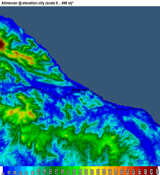 Zoom OUT 2x Atimonan, Philippines elevation map