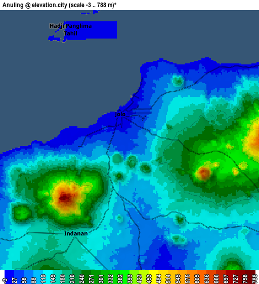 Zoom OUT 2x Anuling, Philippines elevation map