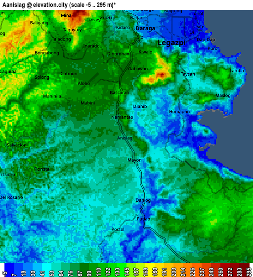 Zoom OUT 2x Aanislag, Philippines elevation map