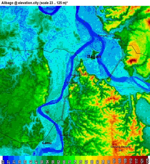 Zoom OUT 2x Alibago, Philippines elevation map