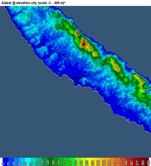 Zoom OUT 2x Alabat, Philippines elevation map