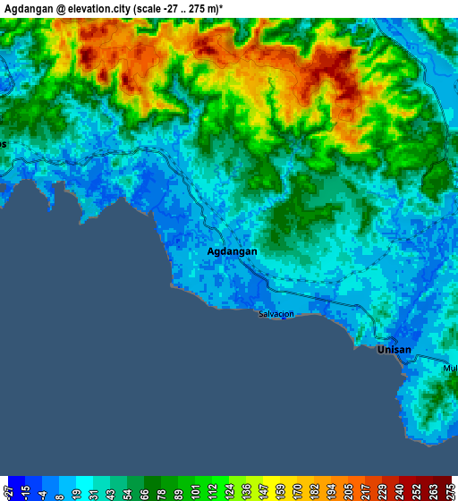 Zoom OUT 2x Agdangan, Philippines elevation map