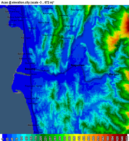 Zoom OUT 2x Acao, Philippines elevation map