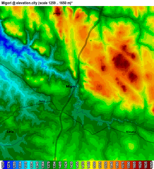 Zoom OUT 2x Migori, Kenya elevation map