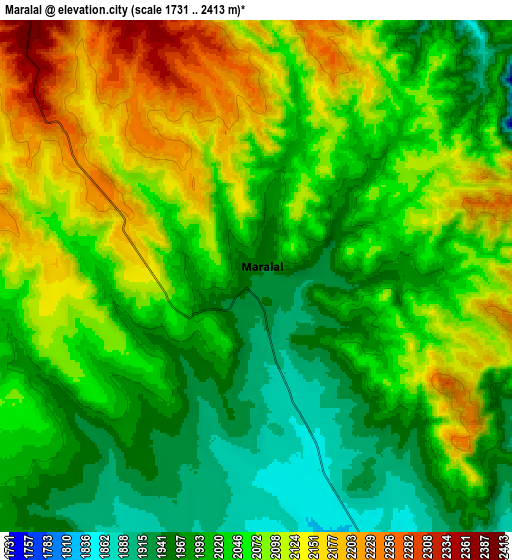 Zoom OUT 2x Maralal, Kenya elevation map