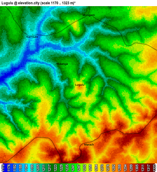 Zoom OUT 2x Lugulu, Kenya elevation map