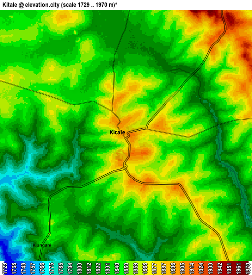 Zoom OUT 2x Kitale, Kenya elevation map