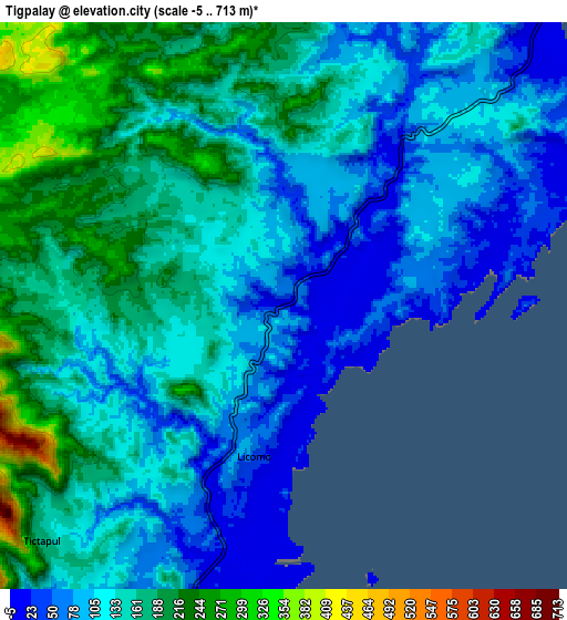 Zoom OUT 2x Tigpalay, Philippines elevation map