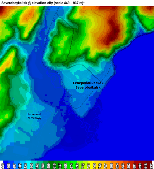 Zoom OUT 2x Severobaykal’sk, Russia elevation map