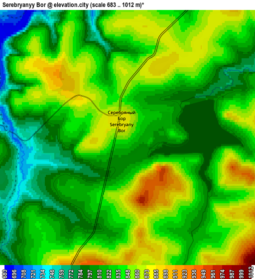 Zoom OUT 2x Serebryanyy Bor, Russia elevation map