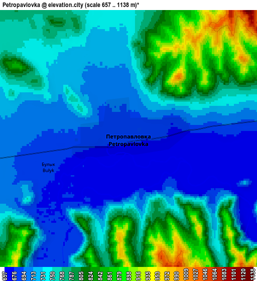 Zoom OUT 2x Petropavlovka, Russia elevation map