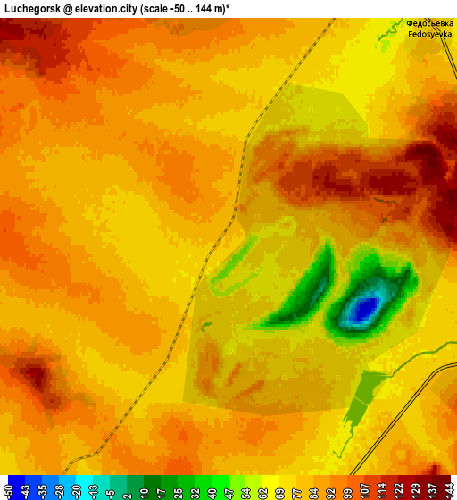 Zoom OUT 2x Luchegorsk, Russia elevation map