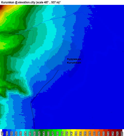 Zoom OUT 2x Kurumkan, Russia elevation map