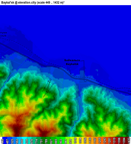 Zoom OUT 2x Baykal’sk, Russia elevation map