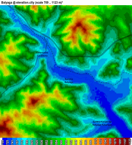 Zoom OUT 2x Balyaga, Russia elevation map