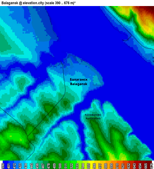 Zoom OUT 2x Balagansk, Russia elevation map