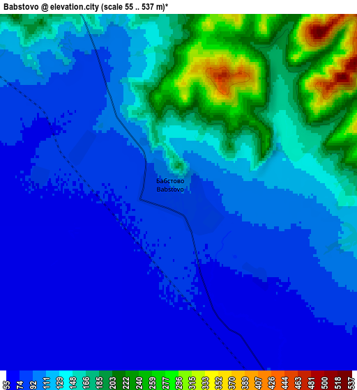 Zoom OUT 2x Babstovo, Russia elevation map