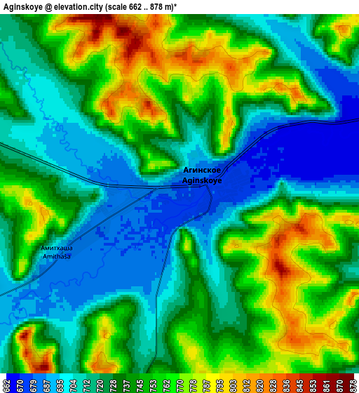 Zoom OUT 2x Aginskoye, Russia elevation map