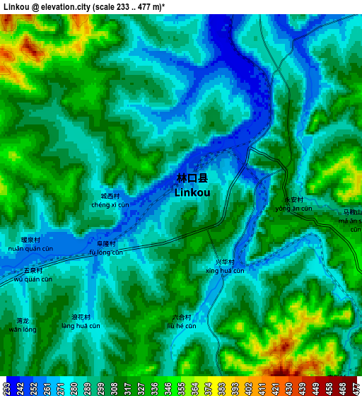 Zoom OUT 2x Linkou, China elevation map