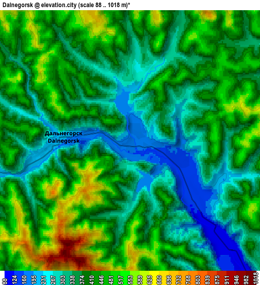 Zoom OUT 2x Dalnegorsk, Russia elevation map