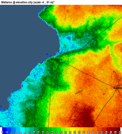 Zoom OUT 2x Wallaroo, Australia elevation map