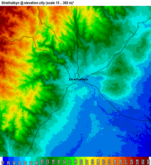 Zoom OUT 2x Strathalbyn, Australia elevation map