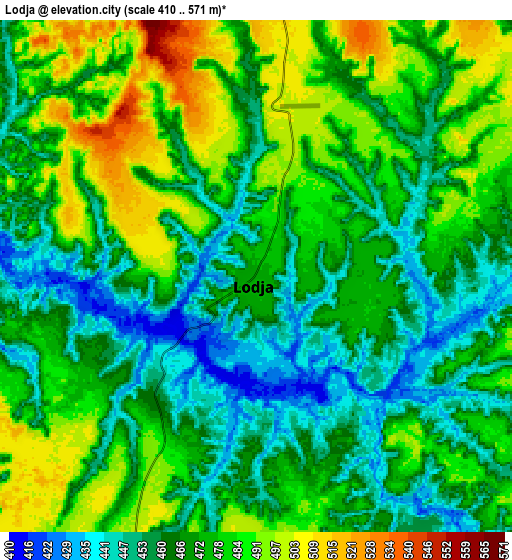 Zoom OUT 2x Lodja, Democratic Republic of the Congo elevation map