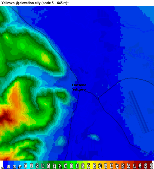 Zoom OUT 2x Yelizovo, Russia elevation map