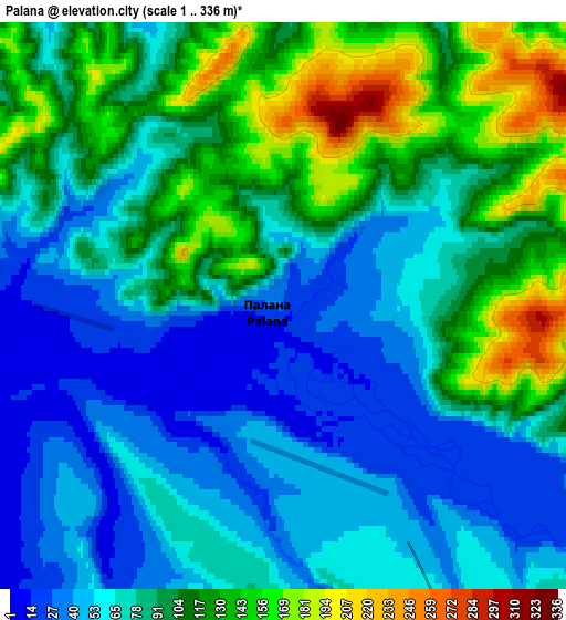 Zoom OUT 2x Palana, Russia elevation map