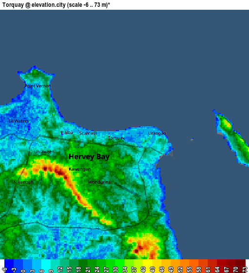 Zoom OUT 2x Torquay, Australia elevation map