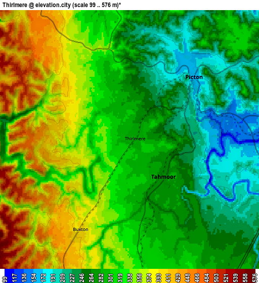 Zoom OUT 2x Thirlmere, Australia elevation map