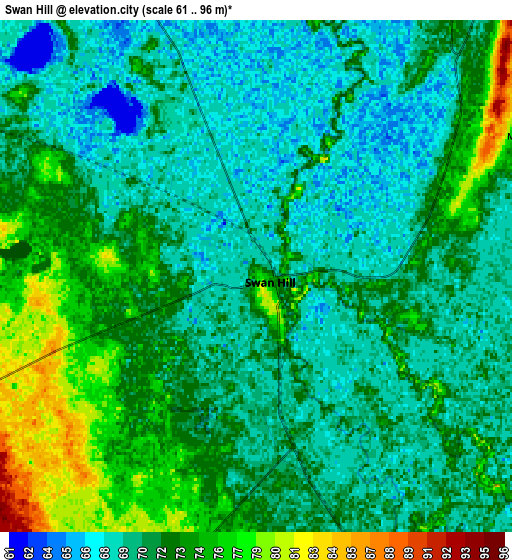 Zoom OUT 2x Swan Hill, Australia elevation map