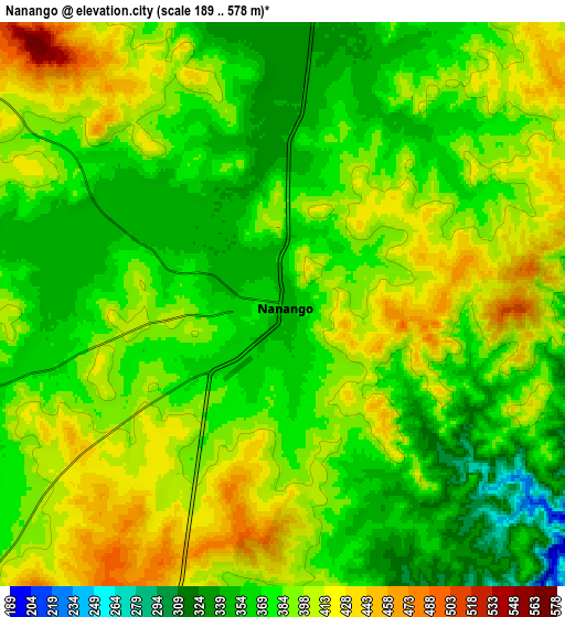 Zoom OUT 2x Nanango, Australia elevation map