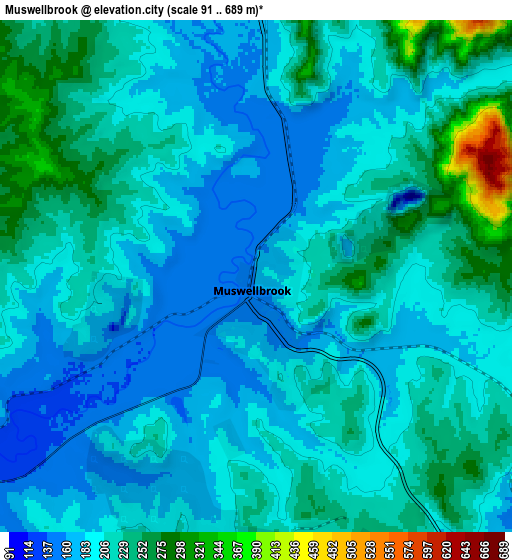 Zoom OUT 2x Muswellbrook, Australia elevation map