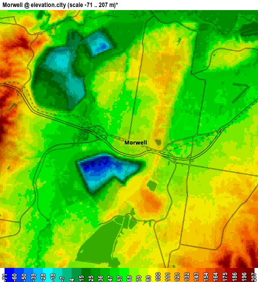 Zoom OUT 2x Morwell, Australia elevation map