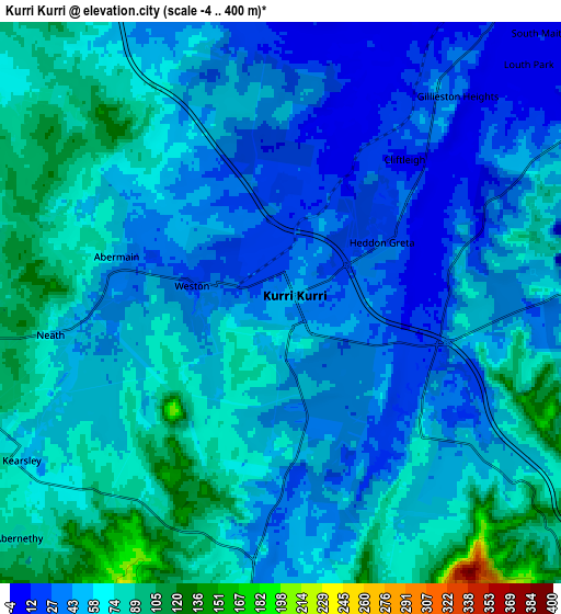 Zoom OUT 2x Kurri Kurri, Australia elevation map