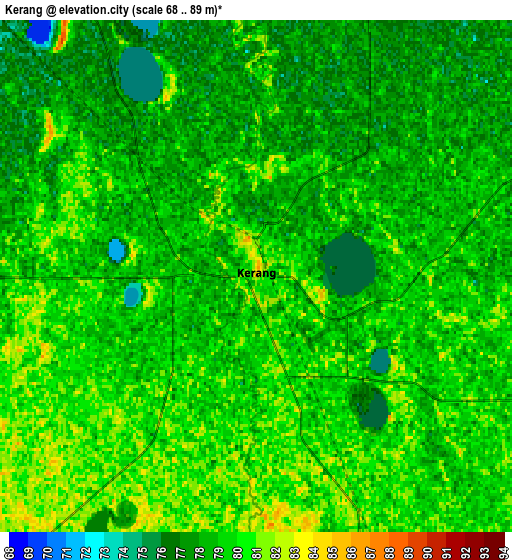 Zoom OUT 2x Kerang, Australia elevation map