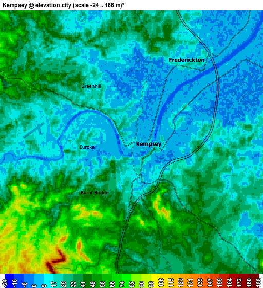 Zoom OUT 2x Kempsey, Australia elevation map